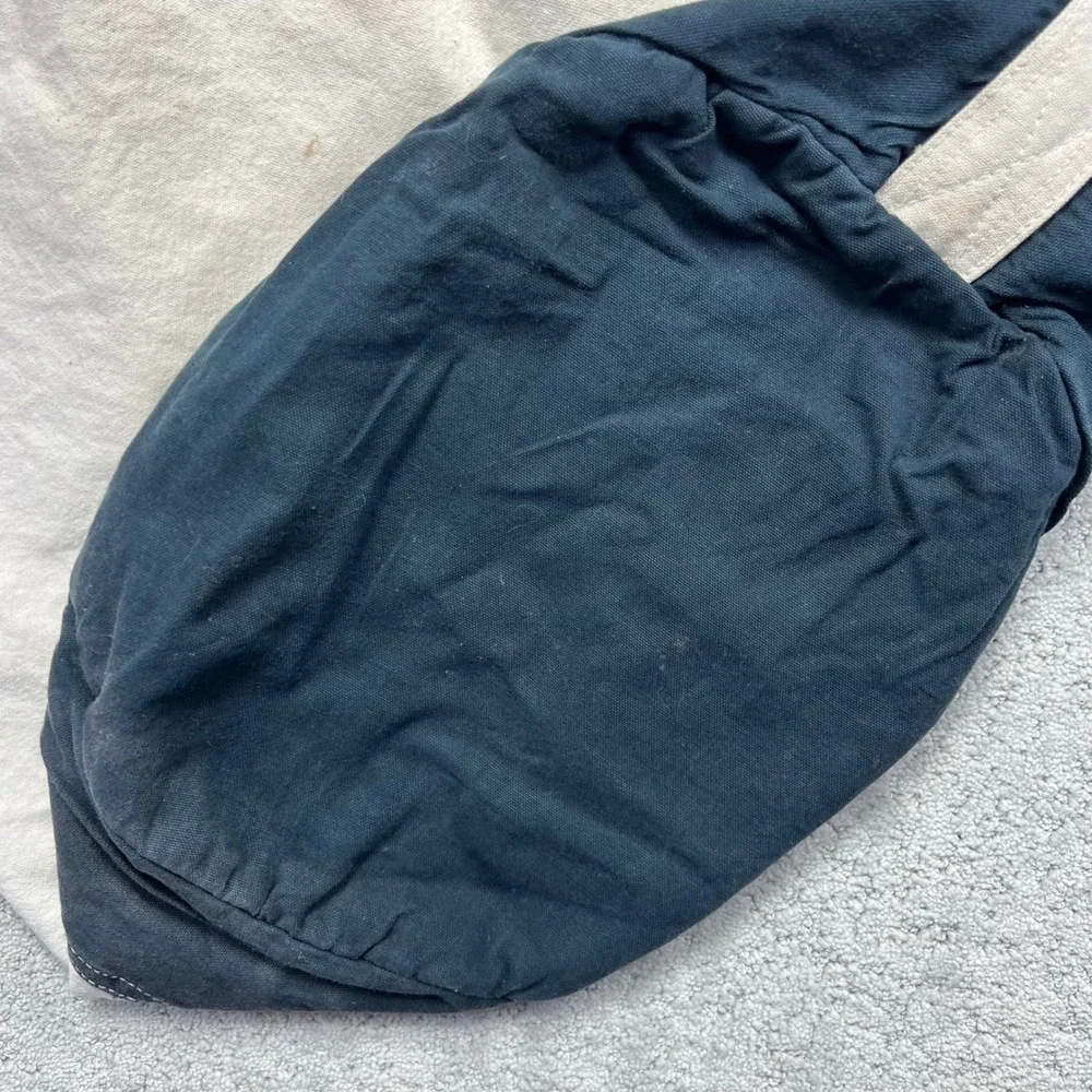 VINTAGE G.H. Bass Canvas Duffle Drawstring Bag Nautical Laundry Shoulder Strap